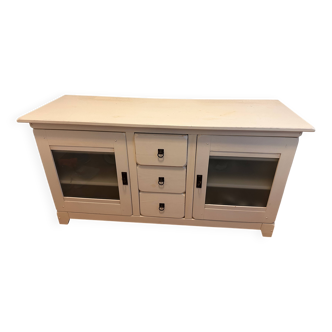 Solid wood sideboard with patina