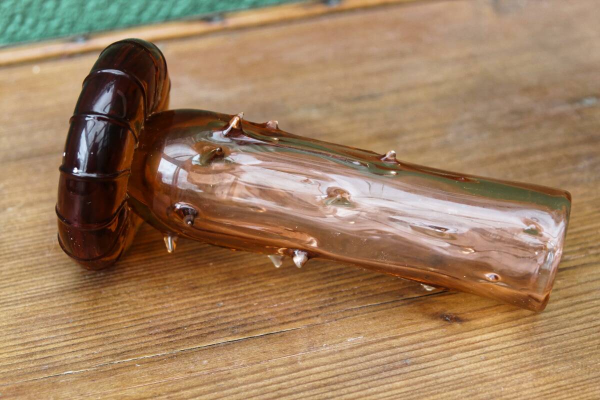 Blown glass soliflore vase