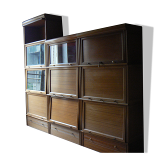 Modular bookcase M.D., vintage teak storage cabinet