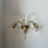 Vintage Murano glass wall lamp