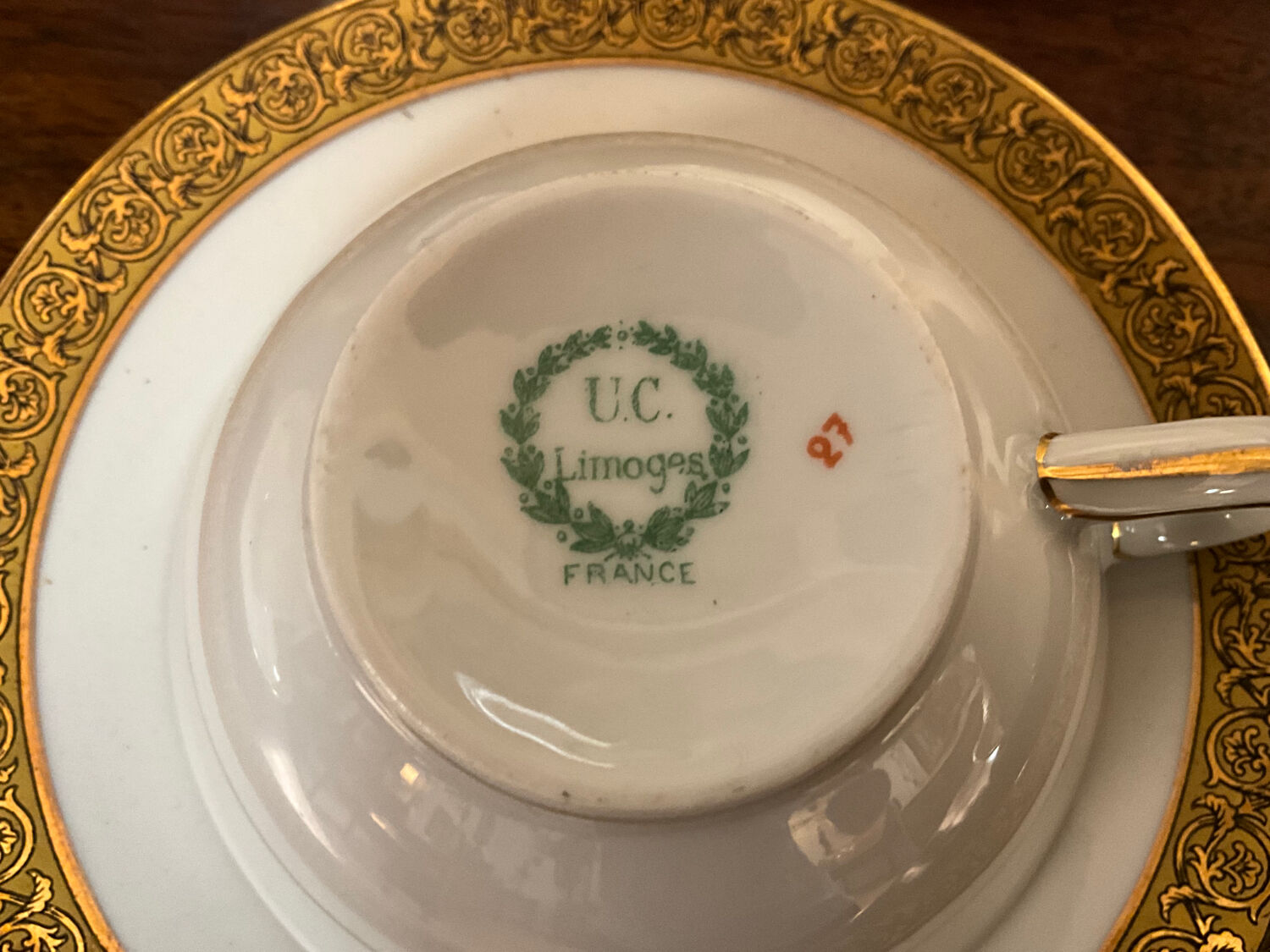 Service à café en porcelaine de Limoges