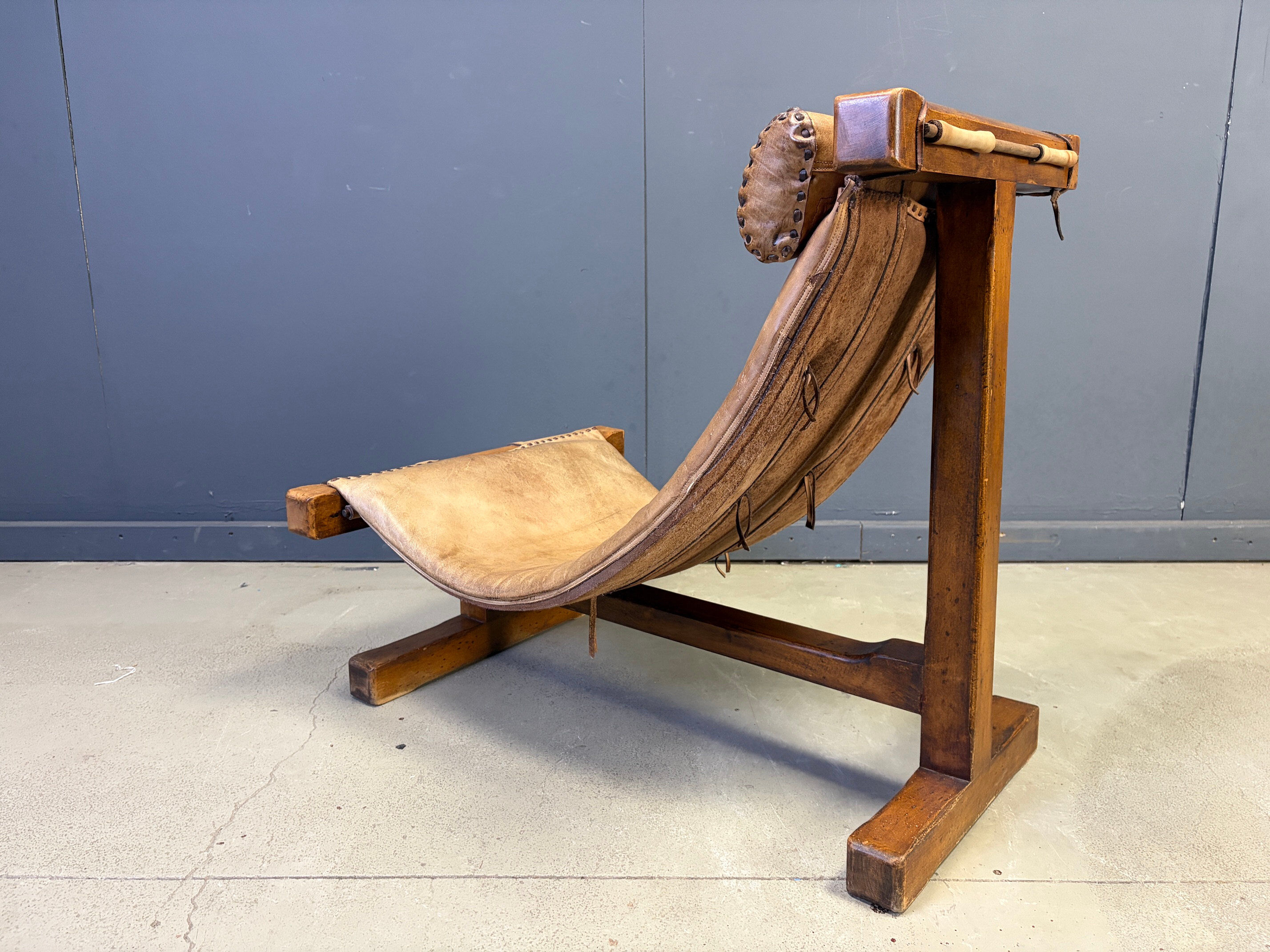 Vintage brutalist Brazilian easy chair, 1960s