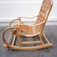 Rocking chair en rotin