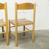 Modernist convertible oval table set and 4 matching chairs 1990