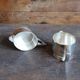 Vintage Art Deco Tea Set – Geometric Teapot and Two Matching Cups
