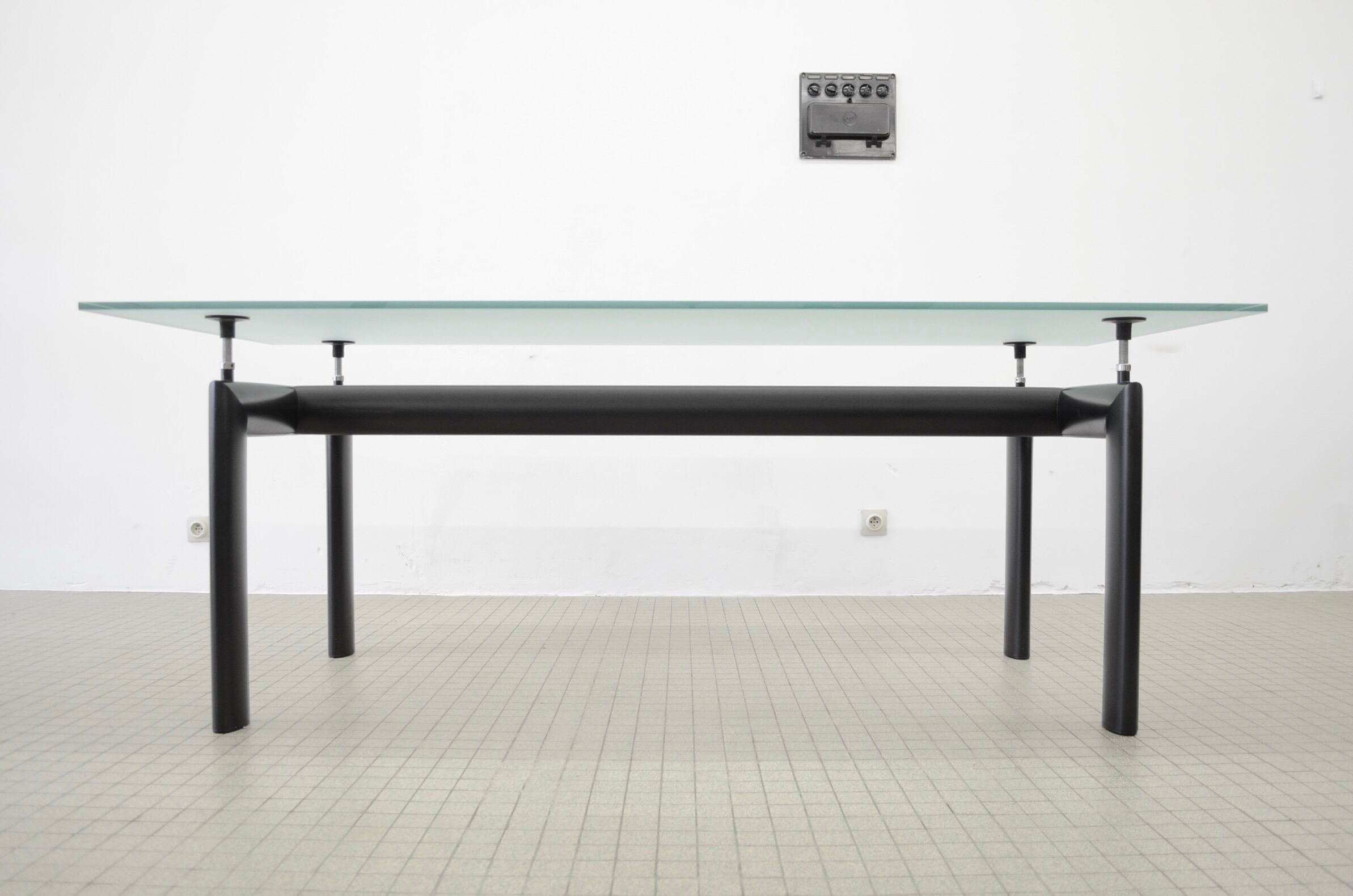 Dining table LC6 by Le Corbusier, Cassina edition 1928