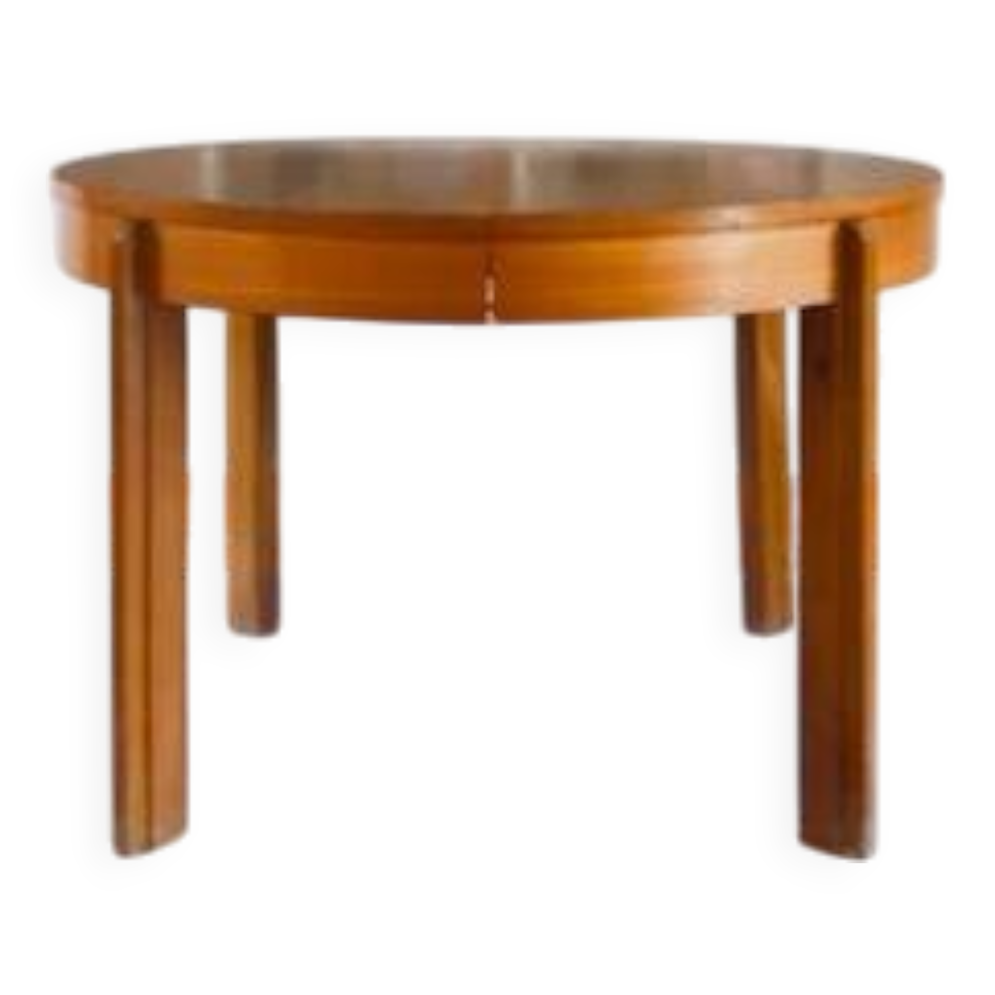 80s round extendable oak dining table