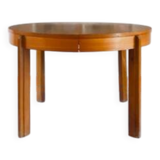 80s round extendable oak dining table