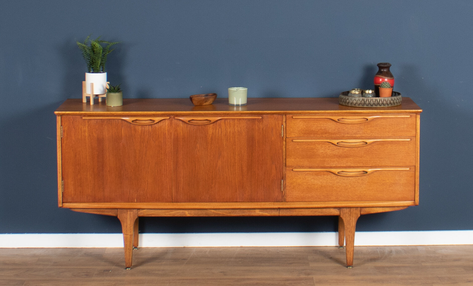 Retro teak 1960s short jentique classic mid century sideboard