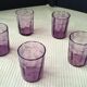 5 antique liqueur glasses with engraved decoration