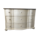 Commode ancienne patine blanc crème