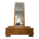 Meuble bas, d'entrée vintage en bois avec miroir