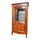 Vitrine argentier style Louis XV en merisier fond miroir & étagères Verre 9
