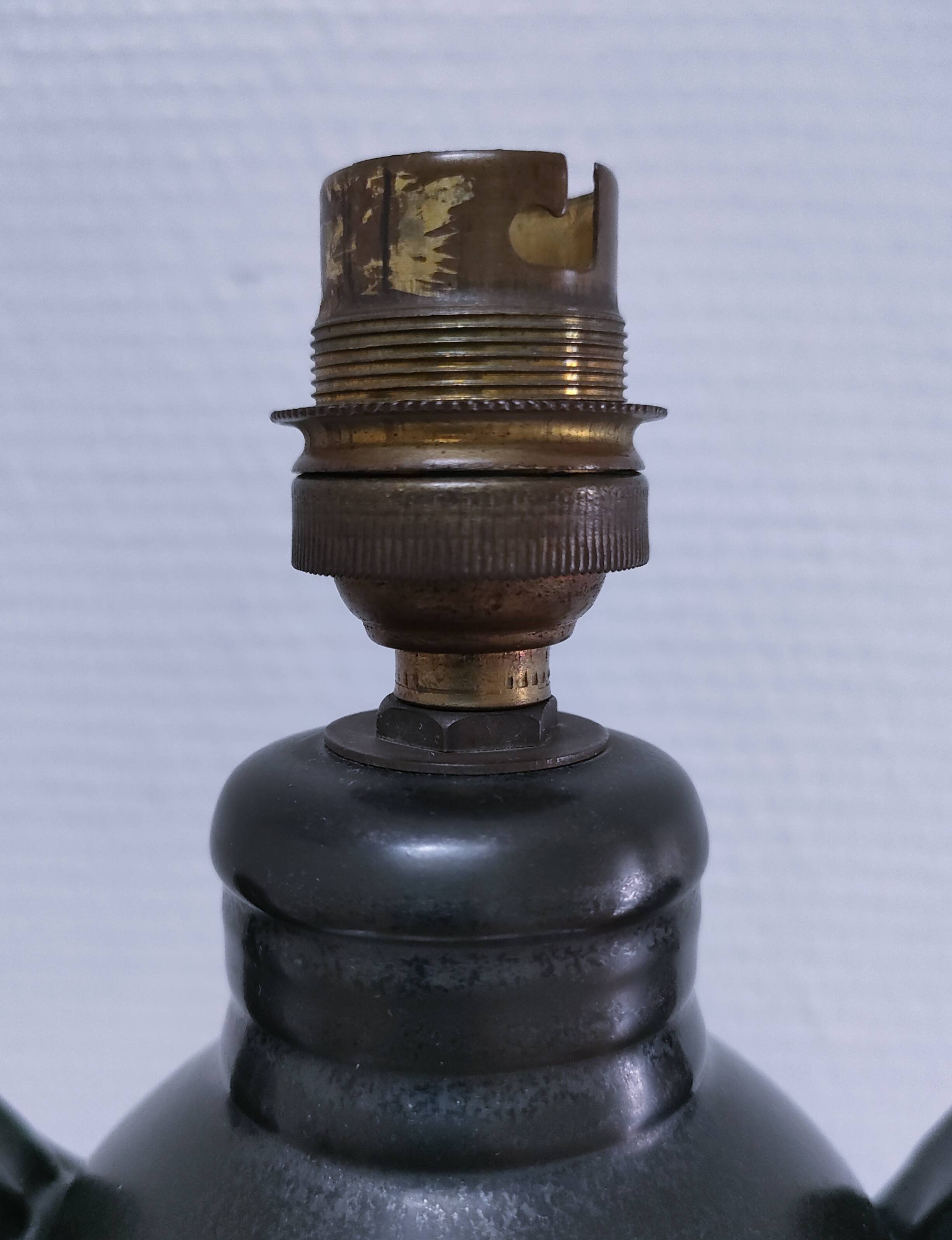 high ceramic lamp base lunetta vallauris h.47 cm