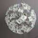 Mid century glass sputnik chandelier, 1970s