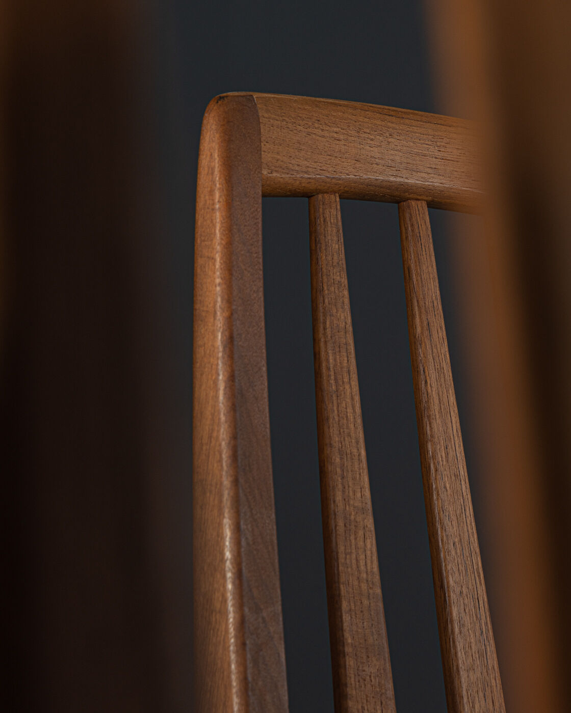 6 Eva dining chairs, Niels Koefoed