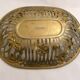 Openwork Art Nouveau basket in gilded brass