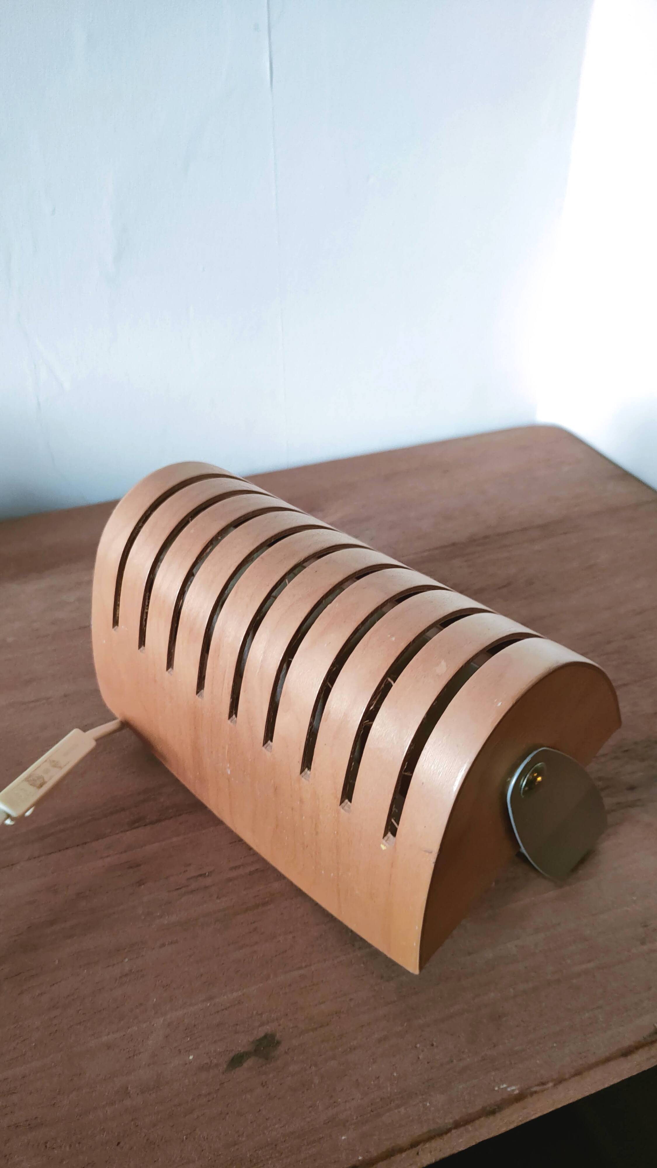 Vintage Ikea wooden wall light from the 90s