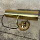 Pair of antique brass desk lamps, desk sconces.