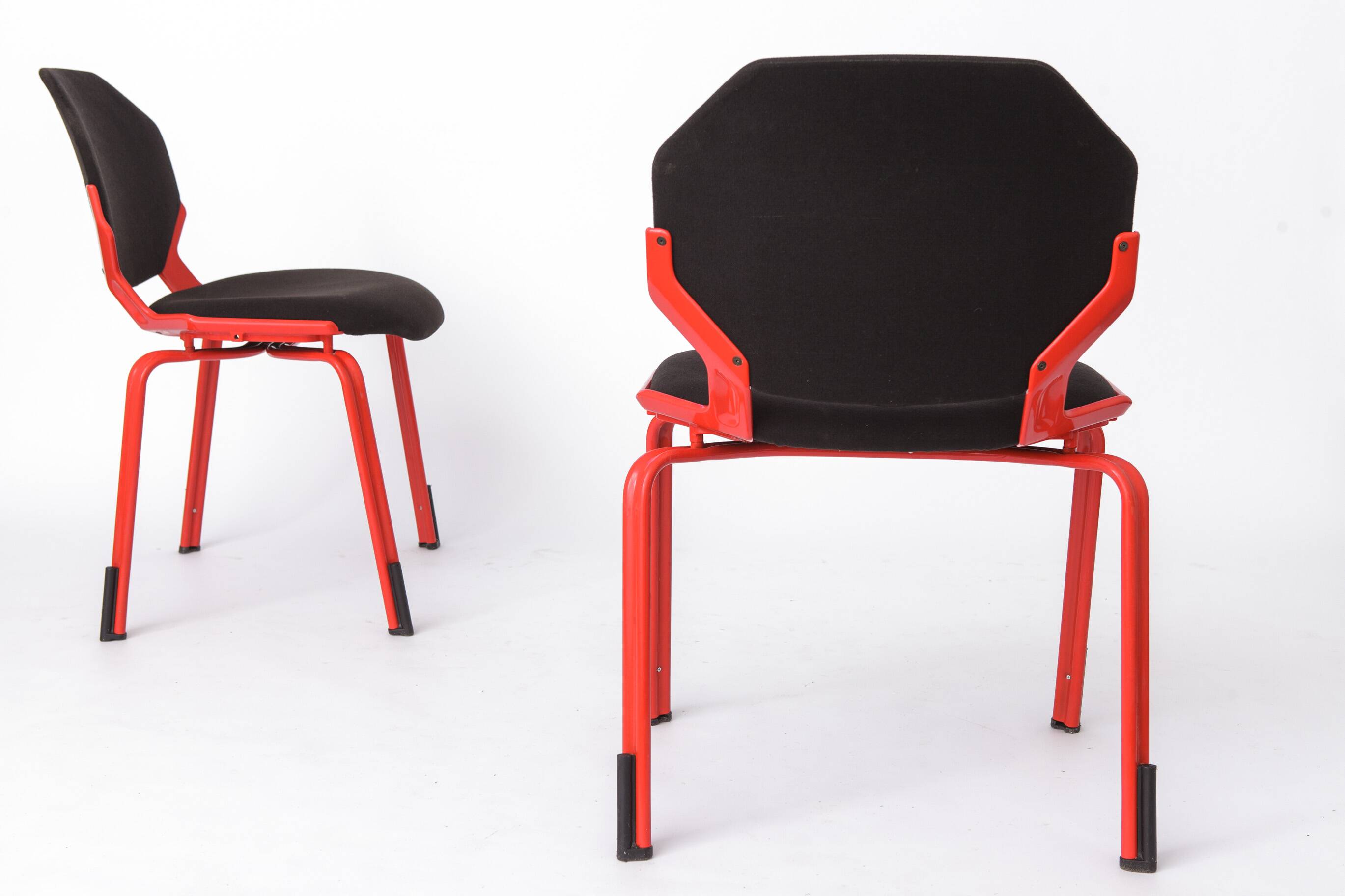 Space Age Chairs Set of 4, Fröscher Stacking Chairs, 1980s German Design