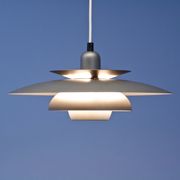 Suspension danoise en gris foncé années 1970