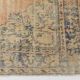 Soft Salmon & Navy Blue Handmade Wool Vintage Rug, 183x264 Cm