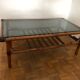 Table basse vintage en bambou