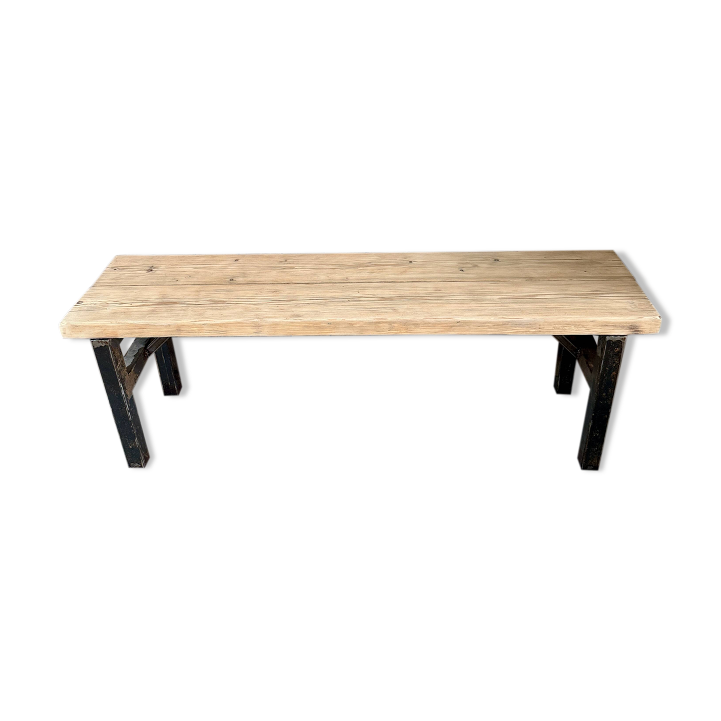 Vintage industrial bench (refurbished)