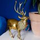 Vintage solid brass stag from the 1950s