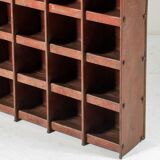 1920s industrial pigeon hole storage
