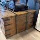 weathered antique teak chest / coffeetable