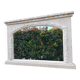 Large vintage stone mirror