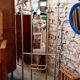 Cloakroom with aluminum coats