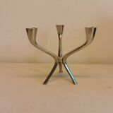 Candle holder with 3 arms, designed by Just Andersen/Denmark in the 1950s.