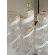 Murano Glass Virgola Chandelier by Simoeng
