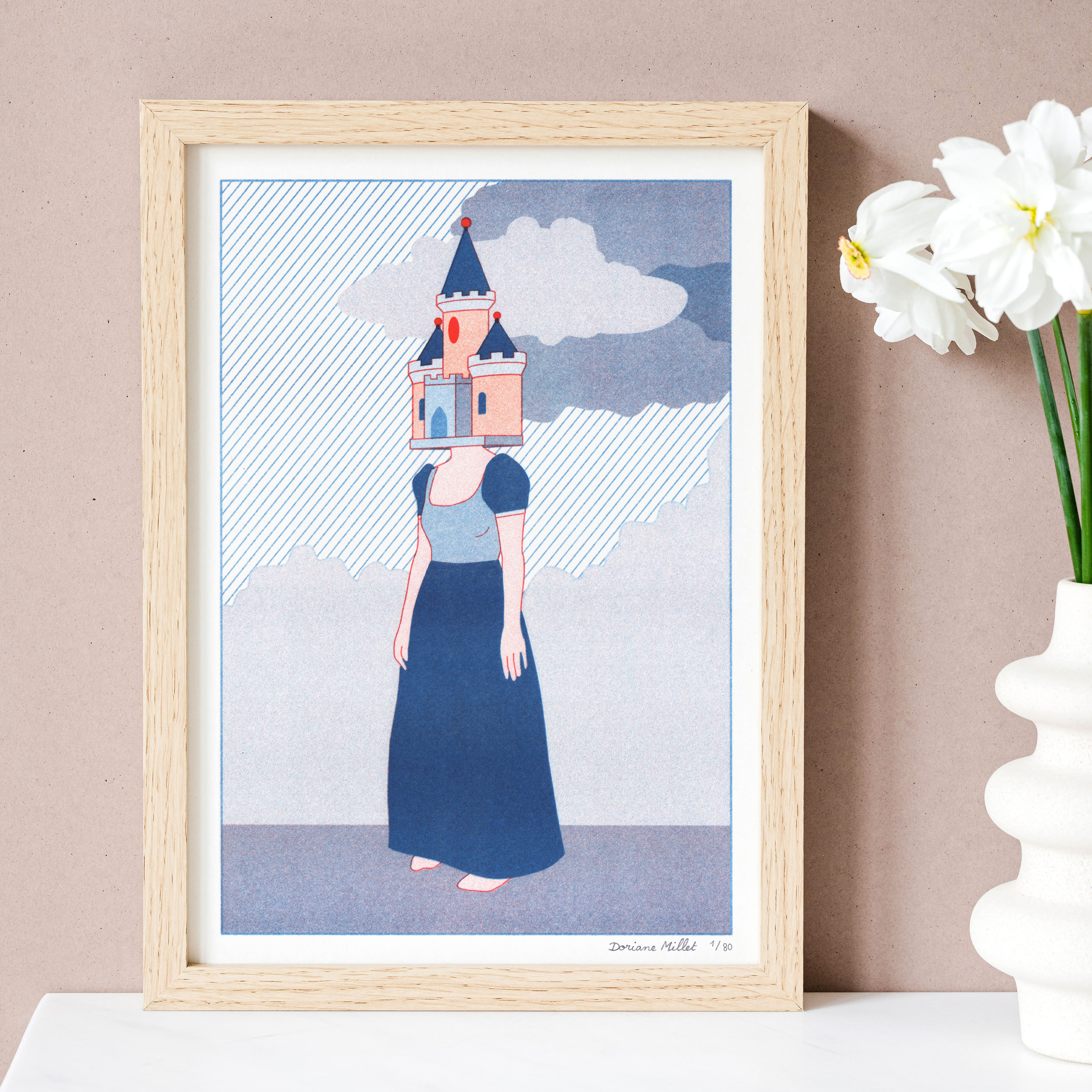 Limited edition illustration, A4, risography