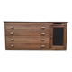 Meuble de métier de postier en enfilade et commode chêne massif 1950