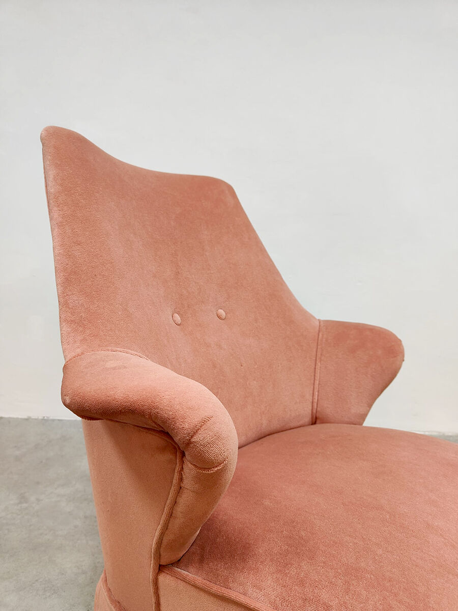 Vintage design armchair lounge chair 'Soft pink'