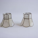 Lot of 2 lampshade in mother-of-pearl