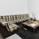 Vintage modular lounge sofa 'Checkered pattern'