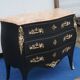 Commode style L XV black