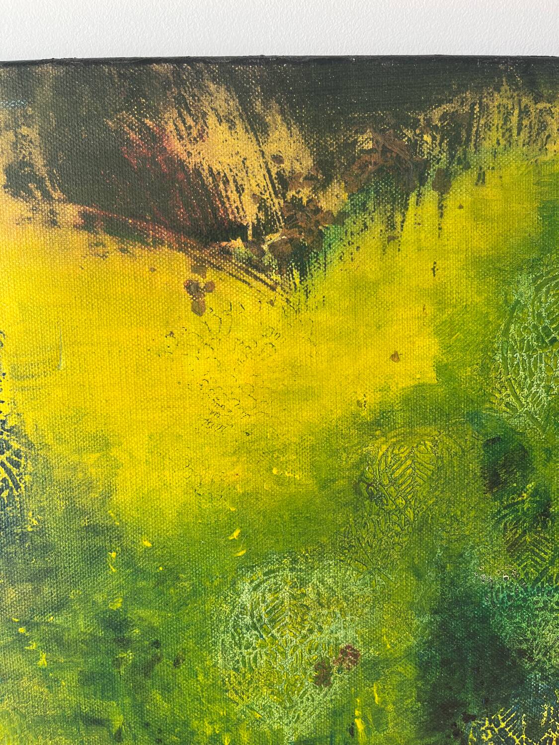 Modern abstract, "World of Depths", signed Diamanne 2009