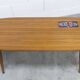 Table basse nordique 1960 teck céramique