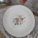 Lot de 12 assiettes plates en porcelaine de Gien France modèle pompadour