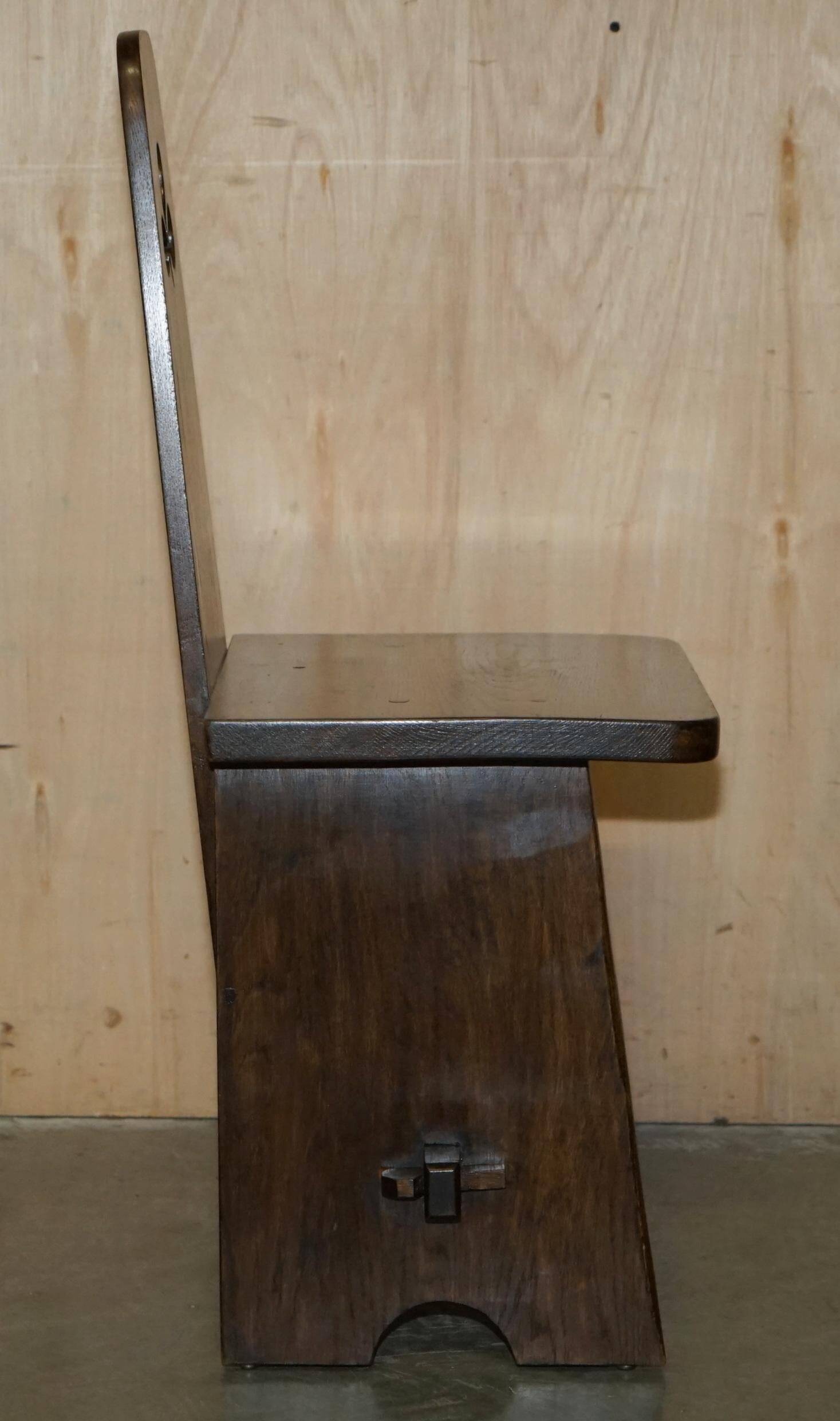 Pair of Victorian Arts and Crafts chairs with four boards.