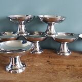 Guy Degrenne stainless steel ice cream bowls