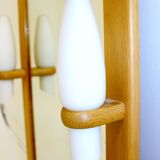 Solid oak mirror, Sweden 1960 104x53cm