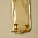 Single mid-century Swedish brass sconce