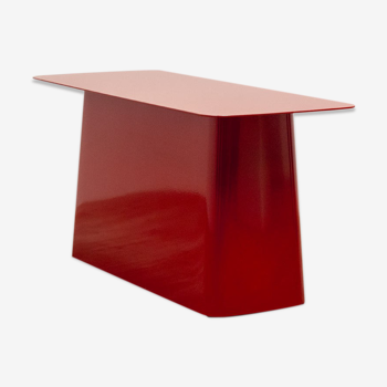 Table basse rouge Vitra metal side table