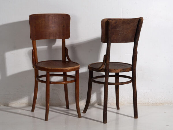 Antique bentwood dining chairs (circa 1920). Set of 4